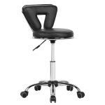 Yaheetech tabouret esthtique avec dossier tabouret  roulettes  360 rglable en hauteur bureau salon ...