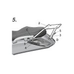 Yamaha 125 250 x - max - 05 / 09 - support top case shad - y0xm25st