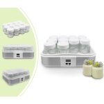 Yaourtire machine pour yaourt fait maison 12 pots avec minuteur 306 x 25 x 124 cm blanc capacit par ...