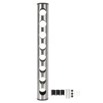 Casier � vin mural - fydun - a8 - acier inoxydable - 8 bouteilles - installation facile