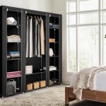 Yipeema. armoire de rangement penderie en tissu intiss multifonctionnel12 etag�res + 1 tringle � v�tements ...