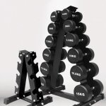 Support dhalt�res - homewell - design cadre - capacit� 6 paires - noir - 200 kg max