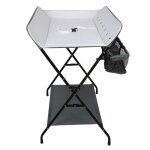 Yiyi. table � langer avec panier de rangement pour aider b�b� � changer les couches / v�tements gris ...