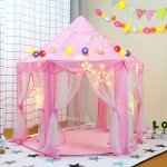 Yiyi. tente activite tente de jeu pour enfants princess castle �ge applicable : 3 ans et plus rose.