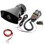 Yiyida sirne de voiture klaxon alarme de voiture corne haut - parleur de son durgence 12v 80w de sirne ...