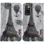 Ylyt tour eiffel housse tui coque tpu silicone pour xiaomi poco m4 pro 5g 6. 6 inch portefeuille pu ...