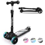 Yoleo trottinette enfant avec 3 led roues trottinette pliable rglable en hauteur garons filles de 3 ...