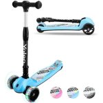 Yoleo trottinette enfants trottinette pliable avec 3 roues led patinette r�glable cadeaux gar�ons filles ...