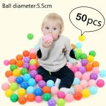 Yolistar 50 pcs boules / balles doc�an color�es boule en plastique - boule jouet b�b� - boule �cologique ...