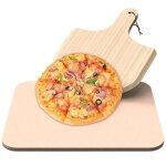 Yolistar pierre  pizza avec pelle - set de planches  pizza en cordirite pour la cuisson de la pizza ...