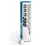 Yonex navettes de badminton mavis 200 nylon blanc 6 pices