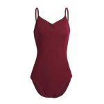 Yonghs - fr femme justaucorps danse classique bodysuit leotard gym ballet jumpsuit xs - xl bordeaux