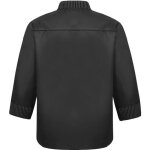 Veste de chef homme yonghs - fr - manches longues - noir - uniforme cuisine v�tement de travail