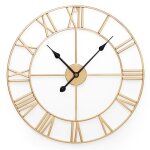 Yorbay horloge murale ronde pendule vintage mtal -  60 cm