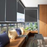 Store enrouleur - yrhome - 180x140 cm - toile imperm�able - occultant - ext�rieur