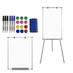 Yrhome tableau blanc paperboard 60x90cm avec trpied rglable en hauteur tableau magntique base toile ...
