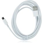 Ysf� 3m universel micro usb data sync chargeur c�ble pour samsung lg sony htc nokia blanc