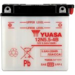 Yuasa - batterie moto 12v avec entretien sans pack acide 12n5. 5 - 4b