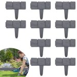 Bordure de jardin - yuenfong - modle en polypropylne - 75 m - rsistante aux intempries - anthracite ...