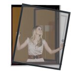 Yuenfong moustiquaire pour fen�tre - cadre en aluminium - sans per�age ni vis - anthracite - 120 x 140 ...