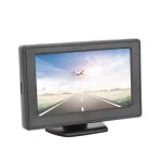 Yui moniteur de 4 4. 3in 3w tft �cran lcd voiture r�troviseur entr�e av 2 voies moniteur hd pour cam�ra ...