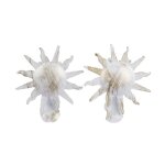 Yvan moins cher lot de 2 pinces  rideaux en mtal dcor soleil blanc - or. embrasse fentres - baie ...