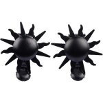 Yvan moins cher lot de 2 pinces  rideaux en mtal dcor soleil noir. embrasse fentres - baie - petit ...