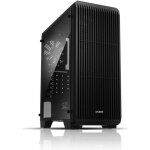 Zalman boitier pc s2 - moyen tour - noir - porte lat�rale transparent acrylique - format atx (s2bk)