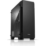 Zalman boitier pc s3 - moyen tour - noir - porte lat�rale transparente acrylique - format atx (s3bk)
