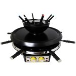 Zanussi - rcz71 - appareil  raclette et fondue - 4 en 1 raclette grill fondue bourguignonne ou chinoise ...