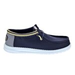 Mocassins - hey dude - wally letterman - couleur bleu - couleur noir - pour homme
