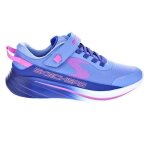 Chaussures - skechers - wave 92 - bleu et lila - fermeture velcro - 100% vegan