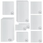 Zelsius set de plaques de polycarbonate 31 pi�ces feuille double paroi