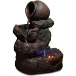 Fontaine dintrieur nature nivello - zen - dcor de rivire naturelle - pompe silencieuse - marron