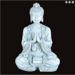 Statue bouddha mditation gris - atmosphre zen - magnifique figurine porte - bonheur - ide cadeau toute ...