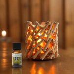 Zenarme brleur cire parfume calorya n7 - brleur lectrique fondant parfum - lampe  parfum - bois ...