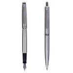 Zenith set omega elegance acier stylo plume et stylo bille Zenith set omega elegance acier stylo plume et stylo bille