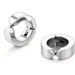 Zense - boucles doreilles argent�es homme arceau sans per�age oreilles ze0069