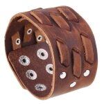 Zense - bracelet de force homme en cuir v�ritable zb0237