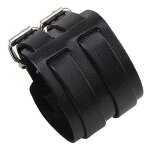 Zense - bracelet force noir en cuir pour homme double lanires zb0265
