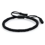 Zense - bracelet tibtain noir tress ajustable pour homme zb0364