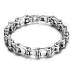 Zense - gourmette cha�ne de moto pour homme en acier inoxydable zb0344