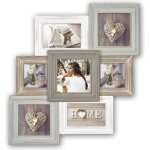 Cadre - photo - zep - airolo - 7 photos - bois - 49x54 cm