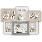 Cadre - photo - zep - vincennes - 7 photos - bois - blanc gris et beige