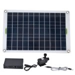 Pompe  eau solaire kit - tbest - 50w - 800l / h - cologique - durable en plastique