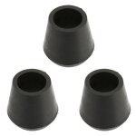 Zerodis embouts en caoutchouc pour cannes 3 pi�ces embouts de b�quille 22mm diam�tre int�rieur mat�riau ...