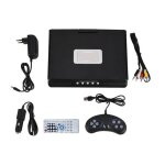 Zerodis lecteur dvd portable rotatif 9 pouces portable lcd widescreen lecteur dvd vido radio fm jeu ...