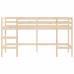 Zerodis lit mezzanine enfants chelle 80x200 cm bois pin massif ab835895 rn055