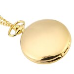 Zerodis montre de poche � quartz (or) 3colors classique quartz analogique lisse montre de poche collier ...