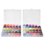 Zerone accessoires pour machines  coudre 72 couleurs de fil de canette transparent de haute qualit ...